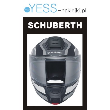 SCHUBERTH naklejka na kask motocyklowy, na kask rowerowy, na kask narciarski, na kask snowboardowy - YESS Naklejki