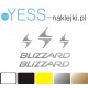 BLIZZARD naklejki kask narciarski, kask snowboardowy, kask motocyklowy, kask rowerowy, Akcesoria narciarskie, snowboardowe, YESS