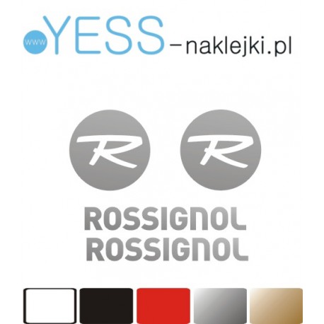 ROSSIGNOL naklejki na kask narciarski,  naklejki na kask snowboardowy, ROSSIGNOL logo naklejki