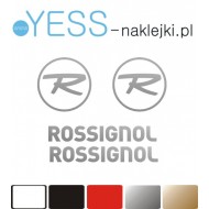 ROSSIGNOL naklejki na kask narciarski,  naklejki na kask snowboardowy, ROSSIGNOL logo naklejki