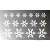 Śnieżynki Śnieżki Gwiazdki Płatki Śniegu naklejki na okno, drzwi, witryne sklepową YESS Naklejki