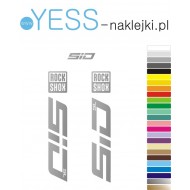 RockShox SID SL Ultimate naklejki, ROCK SHOX  na amortyzator rowerowy  ROCK SHOX  SID,  widelec rowerowy ROCK SHOX  SID,  YESS