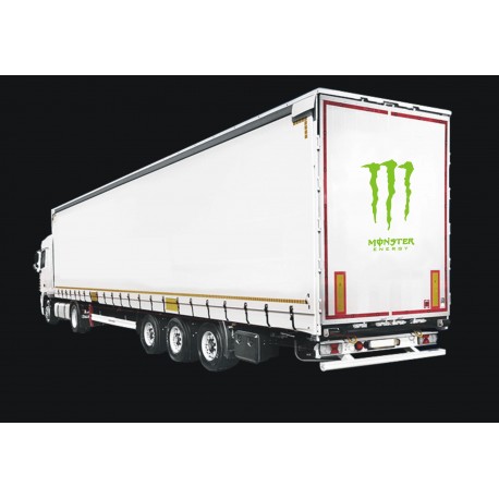 MONSTER ENERGY naklejki naczepa, przyczepa, Krone, Kogel, Wielton, FRUEHAUF, KOMATSU, New Holland 