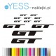 GT  naklejki zastępcze na rower damski, rower męski, gravel, górski, mtb, szosowy, trekkingowy, miejski - YESS Naklejki