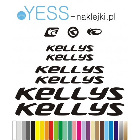 KELLYS naklejki zastępcze na rower damski, męski, gravel, górski, mtb, szosowy, trekkingowy, miejski - YESS Naklejki