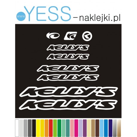 KELLYS naklejki zastępcze na rower damski, męski, gravel, górski, mtb, szosowy, trekkingowy, miejski - YESS Naklejki