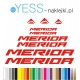MERIDA nowe logo naklejki na rower męski, rower damski, gravel, górski, mtb, szosowy, trekkingowy - YESS Naklejki