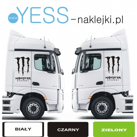 MONSTER ENERGY naklejki na CIĄGNIK, TIR, Scania, Mercedes, Daf, Volvo, Iveco - YESS Naklejki