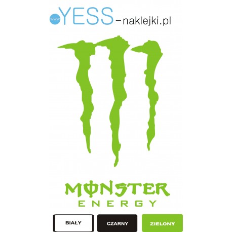 MONSTER ENERGY naklejki na CIĄGNIK, TIR, Scania, Mercedes, Daf, Volvo, Iveco - YESS Naklejki