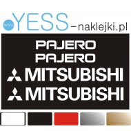 MITSUBISHI PAJERO Naklejki na Samochód TUNING YESS Naklejki