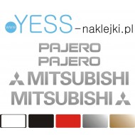 MITSUBISHI PAJERO Naklejki na Samochód TUNING YESS Naklejki