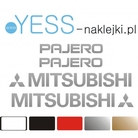 MITSUBISHI PAJERO Naklejki na Samochód TUNING YESS Naklejki