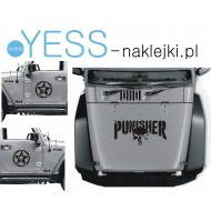  PUNISHER Off Road Naklejki na samochód Terenowy drzwi Jeep Toyota Honda Land Rover Nissan Suzuki Subaru Mitsubishi