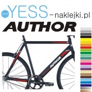AUTHOR naklejki zastępcze na rower damski, męski, gravel, górski, mtb, szosowy, trekkingowy, miejski - YESS Naklejki.pl