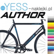AUTHOR naklejki zastępcze na rower damski, męski, gravel, górski, mtb, szosowy, trekkingowy, miejski - YESS Naklejki.pl