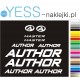 AUTHOR MASTER  naklejki zastępcze na rower męski, gravel, górski, mtb, szosowy, trekkingowy, YESS Naklejki.pl