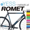 ROMET  naklejki zastępcze na rower damski, męski, gravel, górski, mtb, szosowy, trekkingowy, miejski - YESS Naklejki