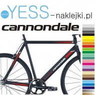 CANNONDALE naklejki zastępcze na rower damski, męski, gravel, górski, mtb, szosowy, trekkingowy, miejski - YESS Naklejki