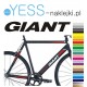 GIANT naklejki tuningowe na rower damski, męski, gravel, górski, mtb, szosowy, trekkingowy, miejski - YESS Naklejki