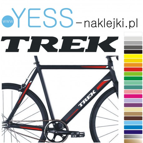 TREK  naklejki na rower gravel, górski, mtb, szosowy, crossowy, trekkingowy, elektryczny, mtb, YESS Naklejki