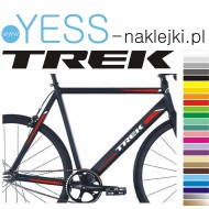 TREK  naklejki na rower gravel, górski, mtb, szosowy, crossowy, trekkingowy, elektryczny, mtb, YESS Naklejki