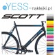 SCOTT  naklejki tuningowa na rower damski, rower męski, gravel, górski, mtb, szosowy, trekkingowy, miejski - YESS Naklejki