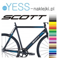 SCOTT  naklejki tuningowa na rower damski, rower męski, gravel, górski, mtb, szosowy, trekkingowy, miejski - YESS Naklejki