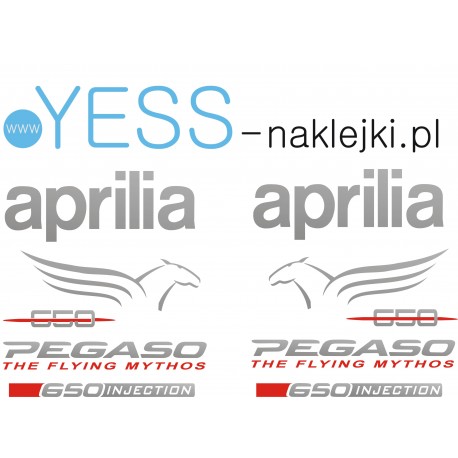 Aprilia Pegaso 650 naklejki na motocykl naklejki tuningowe YESS Naklejki