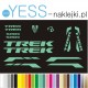 TREK SHIMANO naklejki na rower szosowy, zestaw naklejek na rame i widelec, sklep YESS Naklejki.pl 