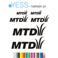 MTD zestaw naklejek kosiarka traktorek