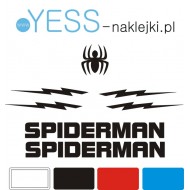 SPIDERMAN Marvel naklejki na kask na rower dziecięcy dla chłopca - YESS Naklejki