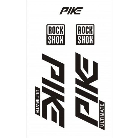 PIKE Ultimate ROCK SHOX naklejki na amortyzator widelec rower