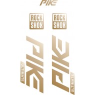 PIKE Ultimate ROCK SHOX naklejki na amortyzator widelec rower