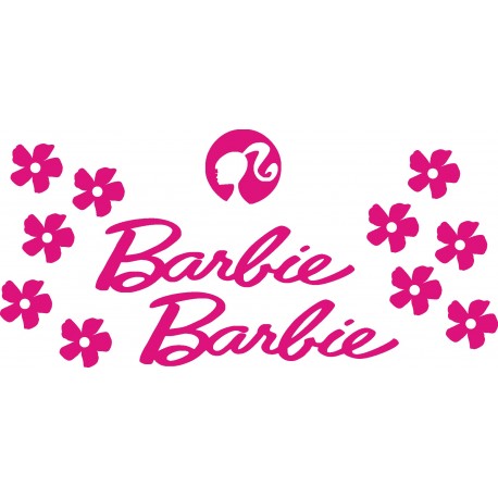 Barbie naklejki na kask na rower dziecięcy  rower dla dziewczynki  - YESS Naklejki