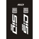 SID Ultimate ROCK SHOX naklejki na amortyzator widelec rower