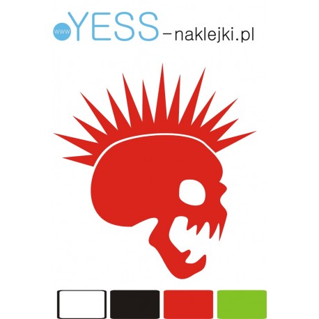 CZASZKA CZACHA naklejka na kask, motocykl, samochód, quad