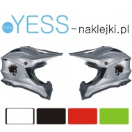 CZASZKA CZACHA naklejka na kask, motocykl, samochód, quad