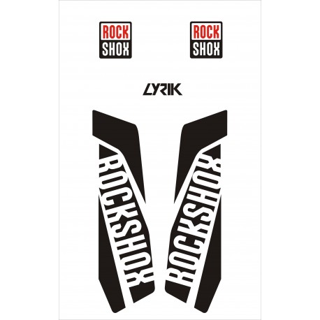 LYRIK ROCK SHOX naklejki na amortyzator widelec rower