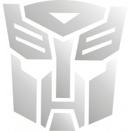 TRANSFORMERS AUTOBOT srebrna naklejka na kask - YESS Naklejki