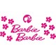 Barbie naklejki na kask na rower dziecięcy  rower dla dziewczynki  - YESS Naklejki