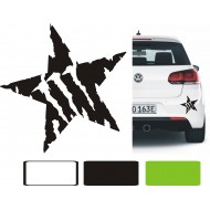 GWIAZDA MONSTER ENERGY Pazury naklejka na samochód YESS Naklejki