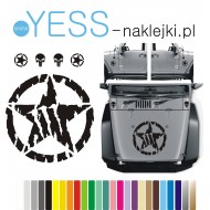 GWIAZDA MONSTER ENERGY naklejki na samochód terenowy Off Road TUNING  4x4