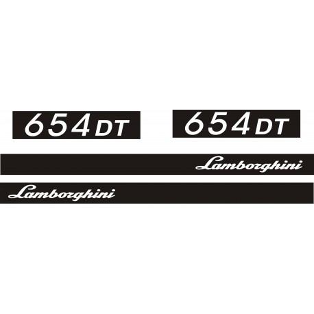 LAMBORGHINI 654 DT naklejki na traktor ciągnik - YESS Naklejki