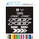 FELT naklejki zastępcze na rower damski, męski, gravel, górski, mtb, szosowy, trekkingowy, miejski - YESS Naklejki