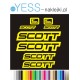 SCOTT  naklejki zastępcze na rower damski, męski, gravel, górski, mtb, szosowy, trekkingowy, miejski - YESS Naklejki