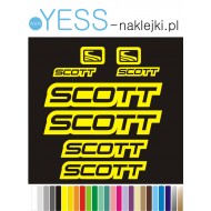 SCOTT  naklejki zastępcze na rower damski, męski, gravel, górski, mtb, szosowy, trekkingowy, miejski - YESS Naklejki