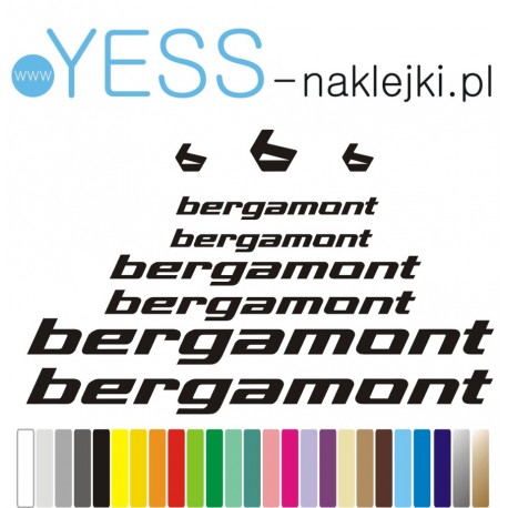 BERGAMONT naklejki na rower zestaw 192-2B