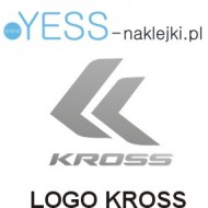 KROSS  l logo naklejka na rower gravel, górski, mtb, szosowy, crossowy, trekkingowy, elektryczny, mtb, YESS Naklejki.pl