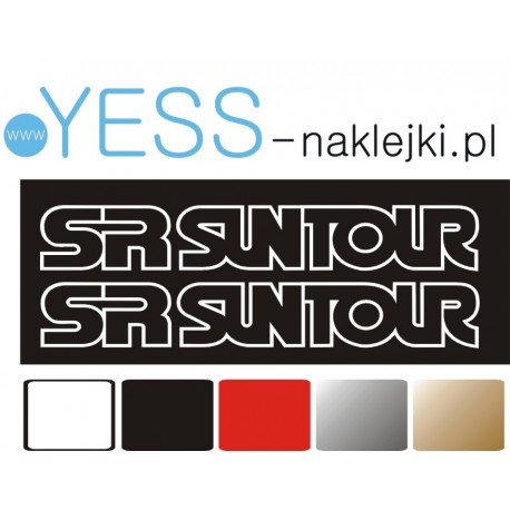 SR SUNTOUR  naklejki na amortyzator widelec  rowerowy