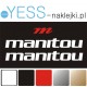 MANITOU naklejki na amortyzator widelec  YESS Naklejki